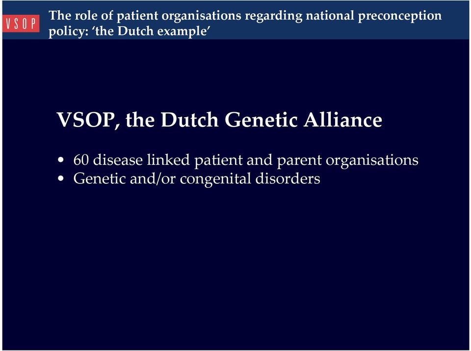 Alliance 60 disease linked patient and parent