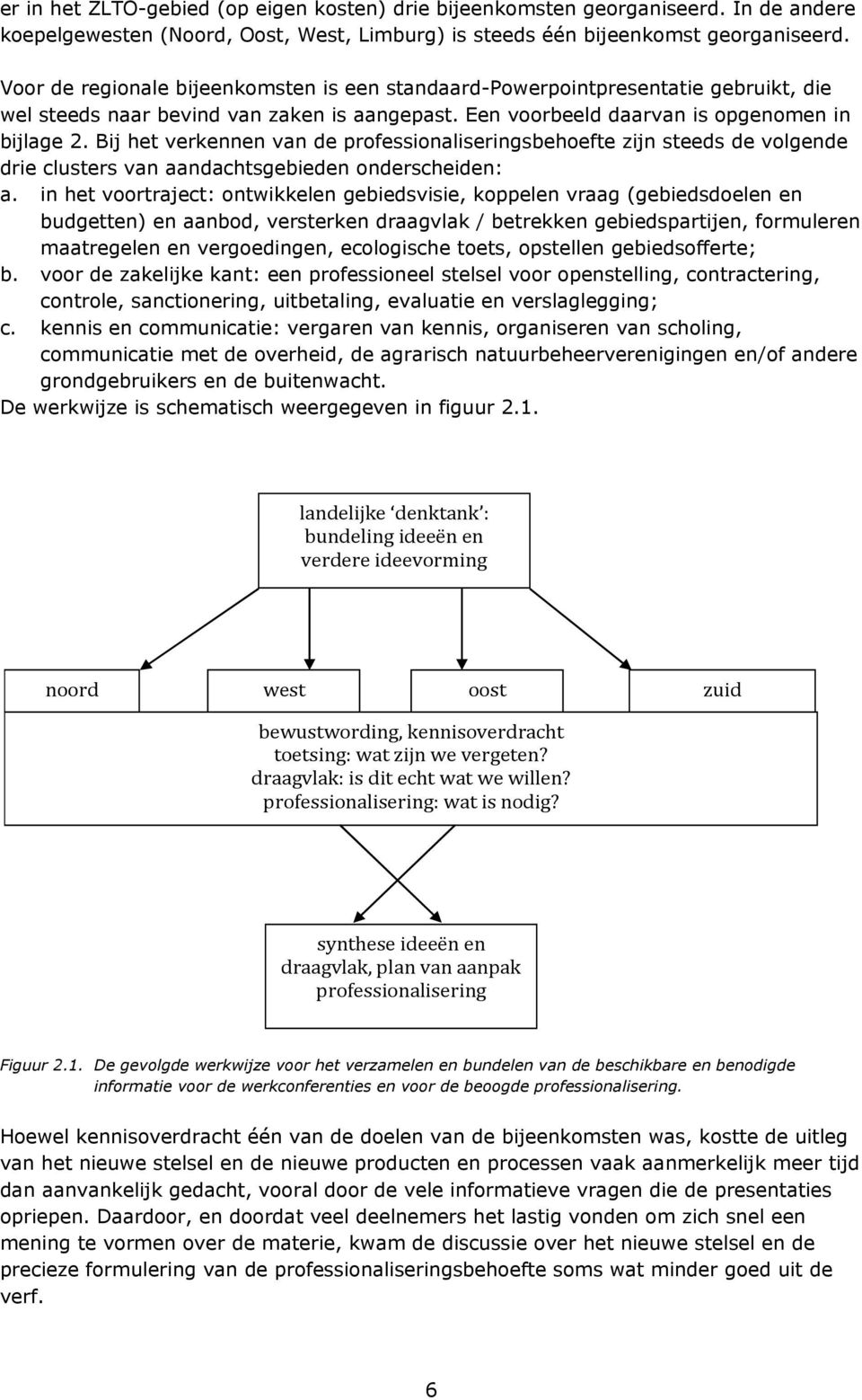 Bij het verkennen van de professionaliseringsbehoefte zijn steeds de volgende drie clusters van aandachtsgebieden onderscheiden: a.