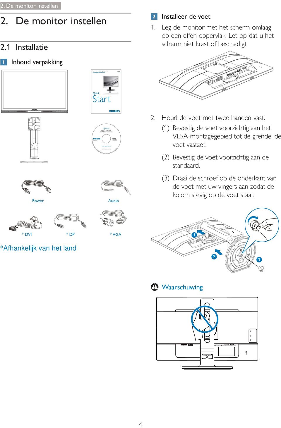 Inhoud verpakking 2015 Koninklijke Philips N.V. All rights reserved. Unauthorized duplication is a violation of applicable laws. Made and printed in China. Version 2.