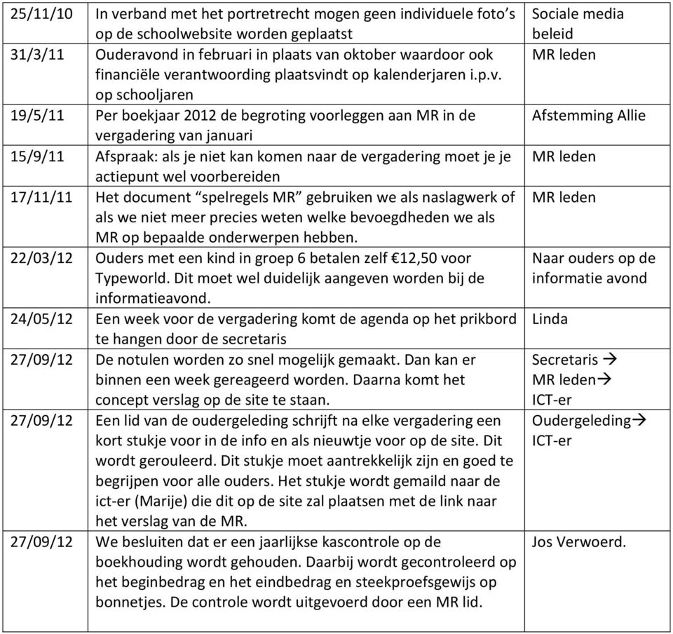 ndt op kalenderjaren i.p.v.