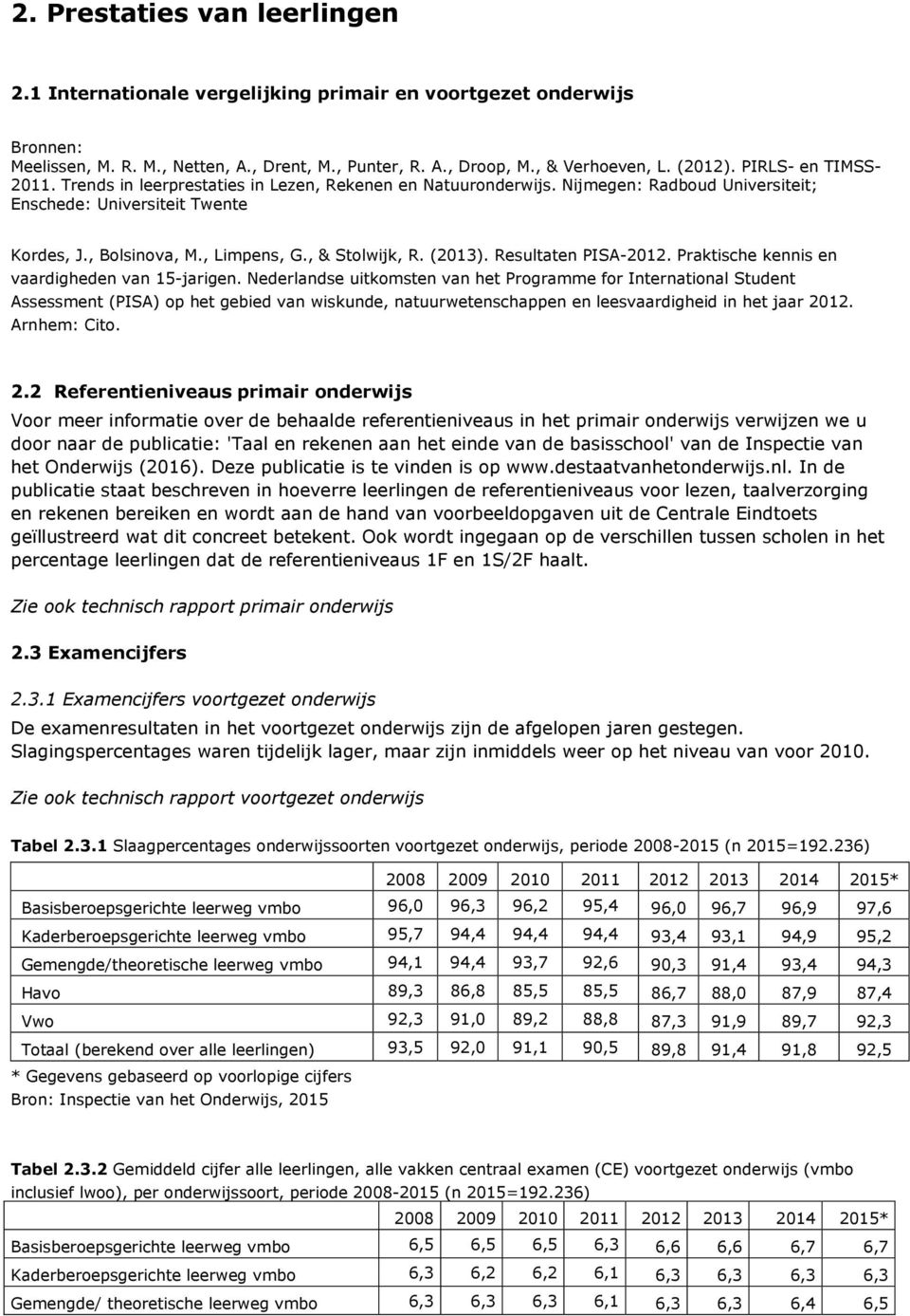 , & Stolwijk, R. (2013). Resultaten PISA-2012. Praktische kennis en vaardigheden van 15-jarigen.