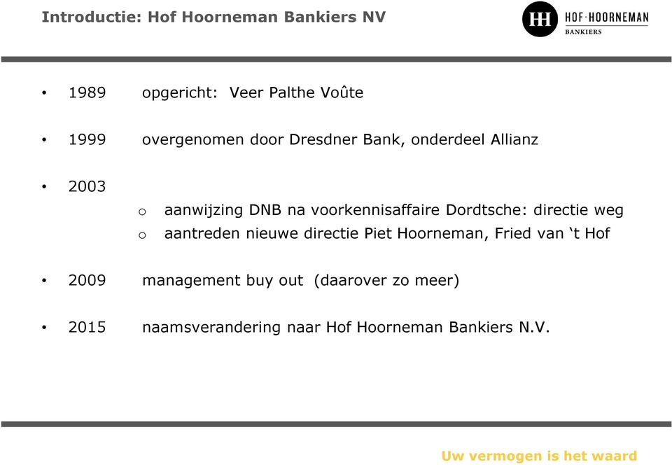 voorkennisaffaire Dordtsche: directie weg o aantreden nieuwe directie Piet Hoorneman,