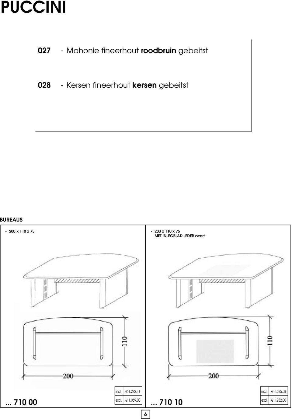 75-200 x 110 x 75 MET INLEGBLAD LEDER zwart incl. 1.272,11 excl.