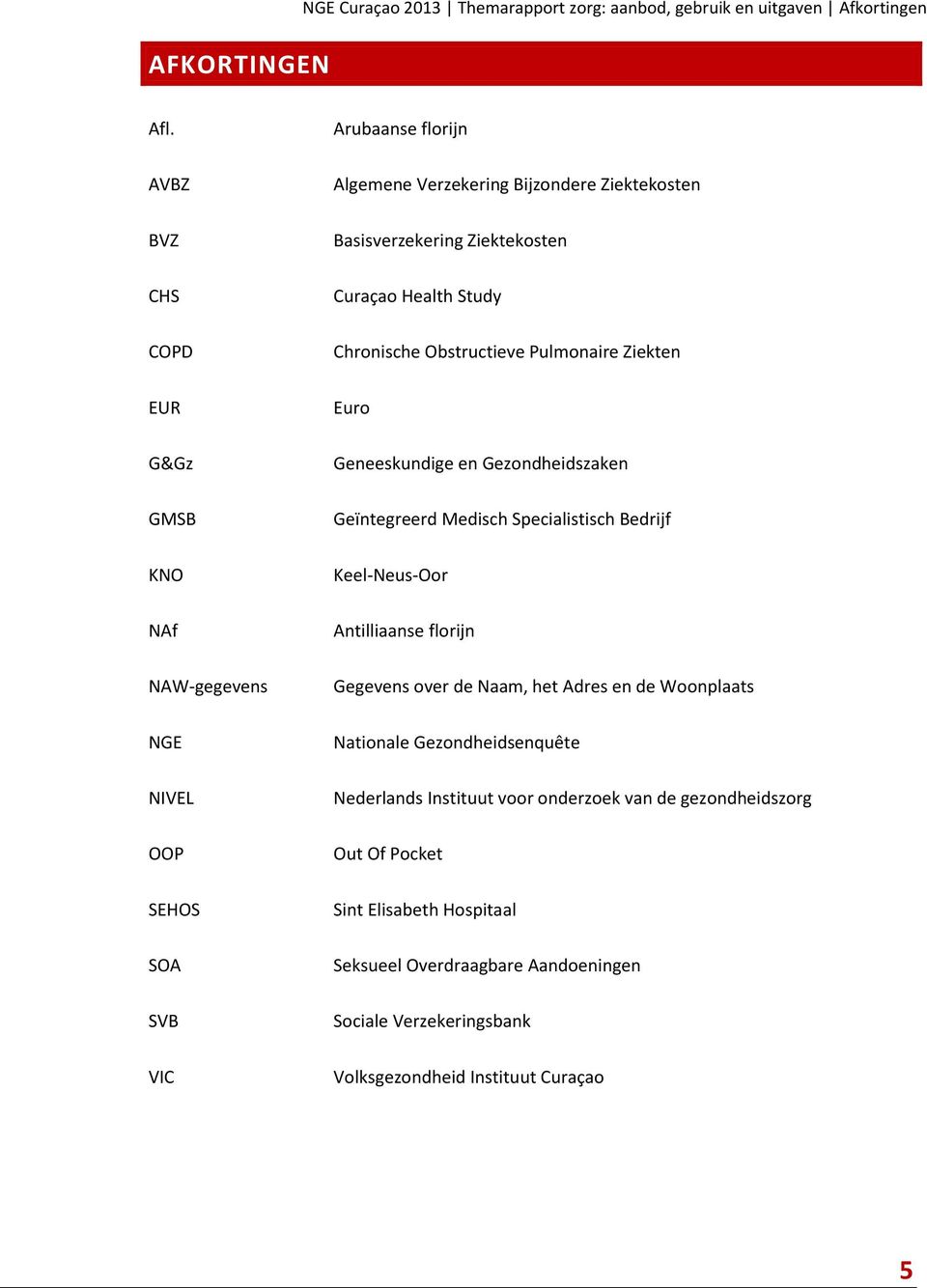 Curaçao Health Study Chronische Obstructieve Pulmonaire Ziekten Euro Geneeskundige en Gezondheidszaken Geïntegreerd Medisch Specialistisch Bedrijf Keel-Neus-Oor Antilliaanse florijn