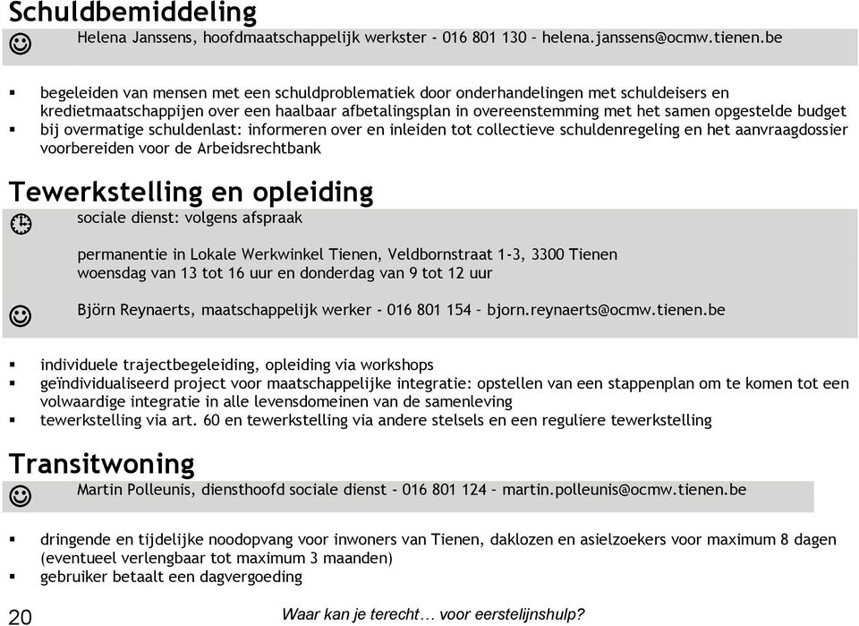 budget bij overmatige schuldenlast: informeren over en inleiden tot collectieve schuldenregeling en het aanvraagdossier voorbereiden voor de Arbeidsrechtbank Tewerkstelling en opleiding sociale