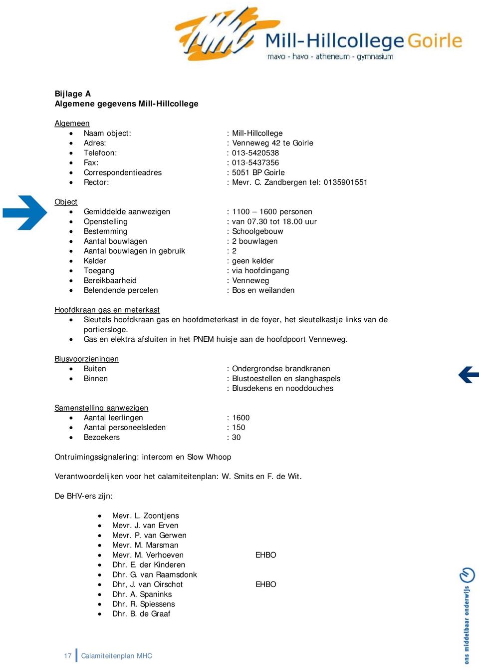 00 uur Bestemming : Schoolgebouw Aantal bouwlagen : 2 bouwlagen Aantal bouwlagen in gebruik : 2 Kelder : geen kelder Toegang : via hoofdingang Bereikbaarheid : Venneweg Belendende percelen : Bos en