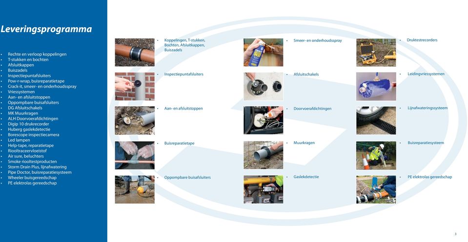 reparatietape Riooltraceervloeistof Air sure, beluchters Smoke riooltestproducten Storm Drain Plus, lijnafwatering Pipe Doctor, buisreparatiesysteem Wheeler buisgereedschap PE elektrolas gereedschap