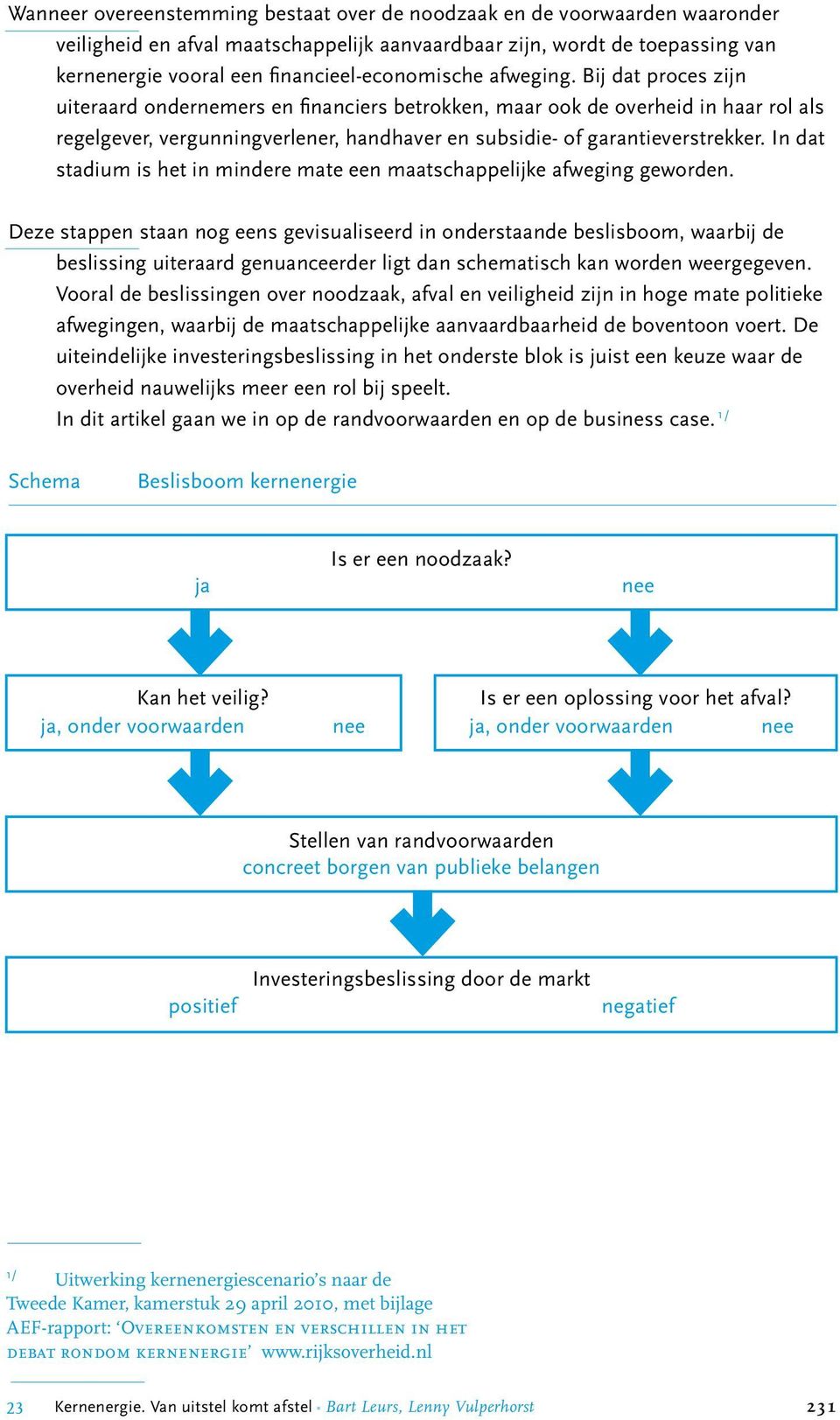 Bij dat proces zijn uiteraard ondernemers en financiers betrokken, maar ook de overheid in haar rol als regelgever, vergunningverlener, handhaver en subsidie- of garantieverstrekker.