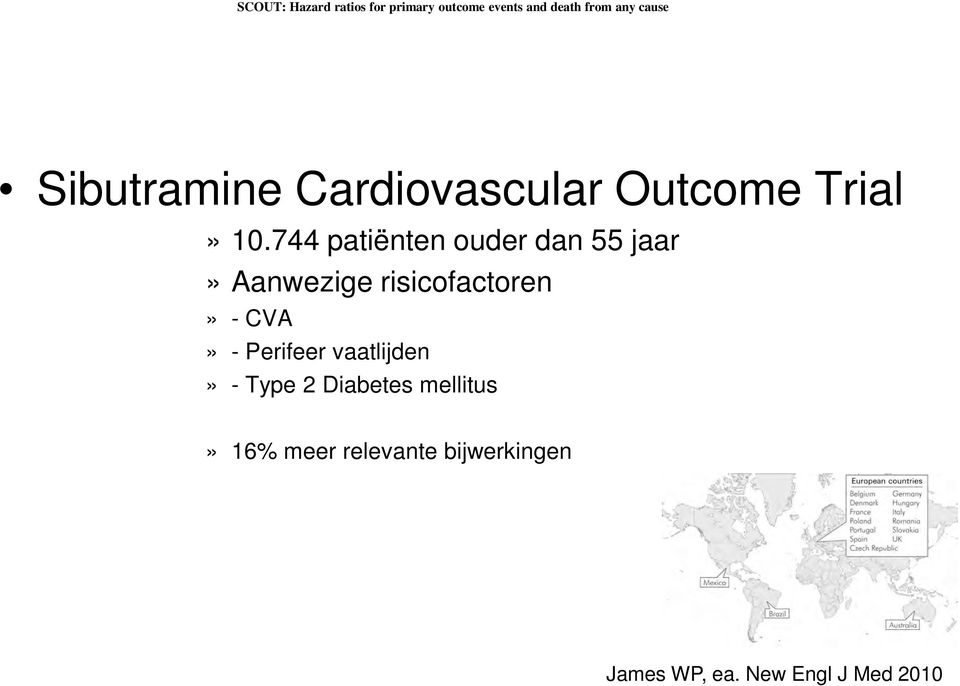 744 patiënten ouder dan 55 jaar» Aanwezige risicofactoren» - CVA» -