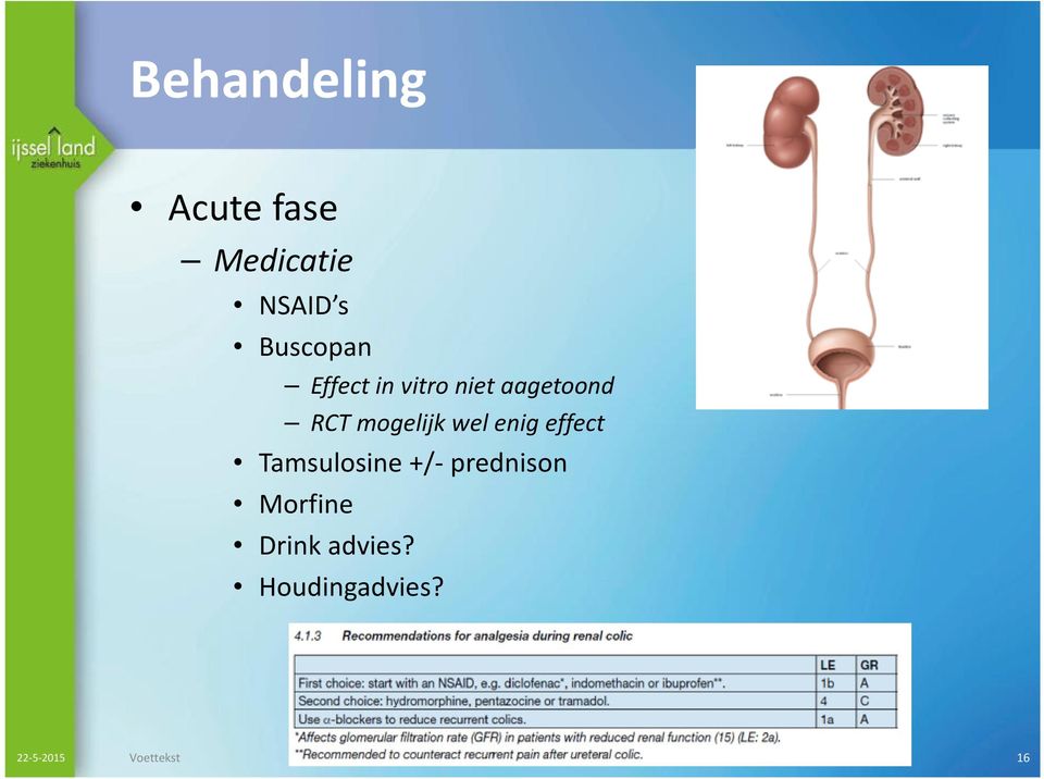 mogelijk wel enig effect Tamsulosine +/-