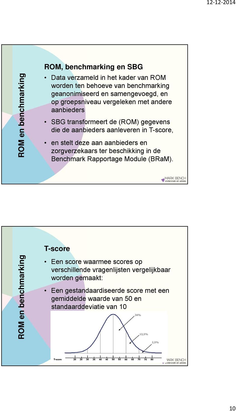 stelt deze aan aanbieders en zorgverzekaars ter beschikking in de Benchmark Rapportage Module (BRaM).