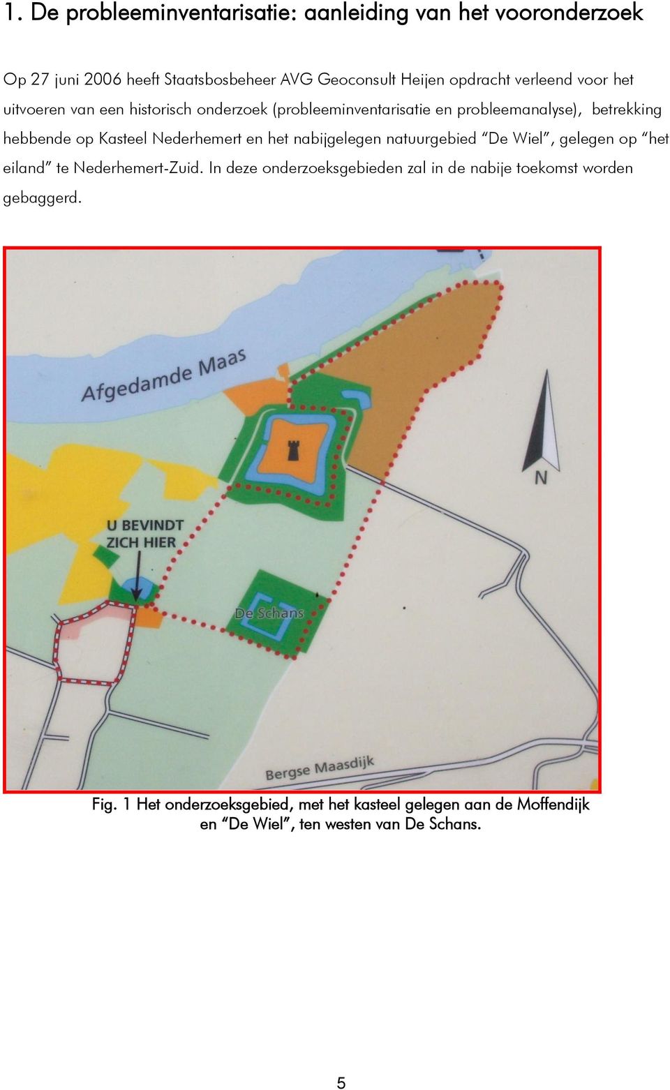 Nederhemert en het nabijgelegen natuurgebied De Wiel, gelegen op het eiland te Nederhemert-Zuid.