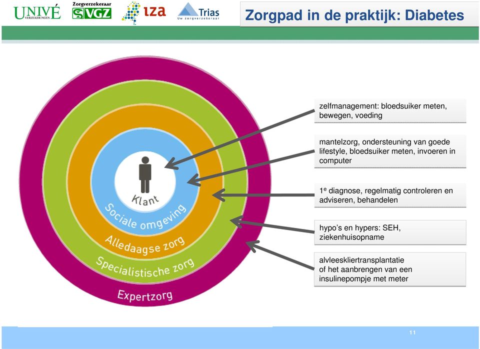 e diagnose, regelmatig controleren en adviseren, behandelen hypo s en hypers: SEH,