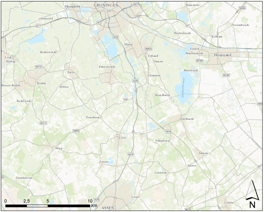 Pagina 12 van 73 2020. Hieruit blijkt dat de A28 veruit de grootste corridor binnen de regio is. Het huidige P+R aandeel binnen de corridor A28 is echter slechts 1% (huidige aanbod op P+R Haren).