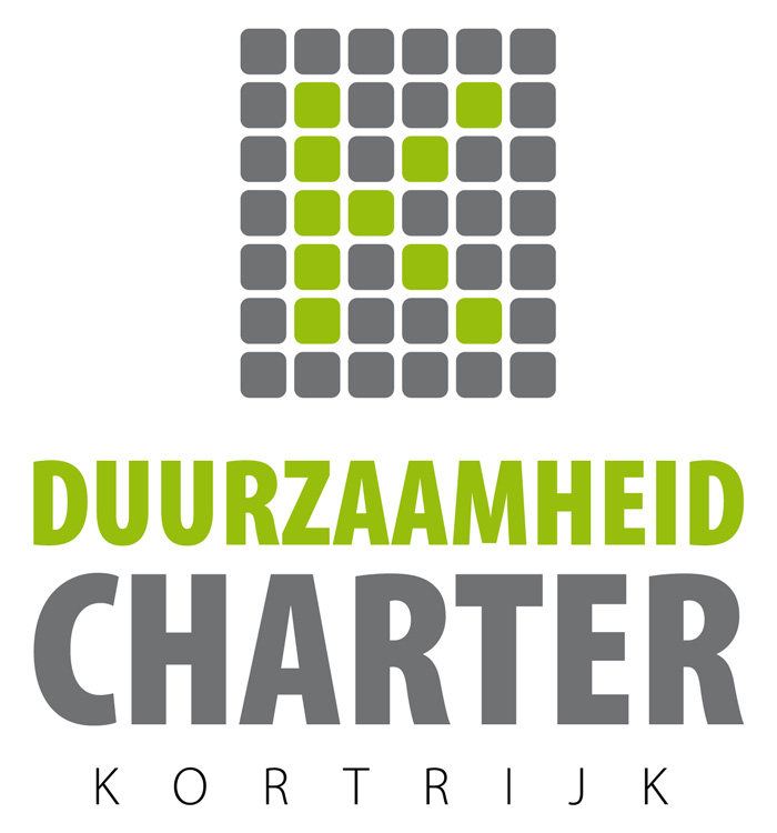 Duurzaamheidcharter Op 29 september 2011 sloten de stad Kortrijk, de PZ vlas en de Kortrijkse (basis-, secundaireen hoge-) scholen voor de 3 e maal een duurzaamheidcharter af.