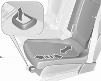 42 Stoelen, veiligheidssystemen Afhankelijk van de gewenste verwarming, ß van de desbetreffende stoel een of meerdere malen indrukken. De controlelamp in de toets geeft de status aan.