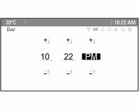 Instrumenten en bedieningsorganen 87 Als de buitentemperatuur tot 3 C daalt, verschijnt er een waarschuwingsbericht op het Driver Information Center met Uplevel-display of Uplevel-Combi-display.