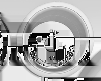 90 Instrumenten en bedieningsorganen Kilometerteller Toerenteller Brandstofmeter Weergave van de afgelegde afstand in km op de onderste regel.