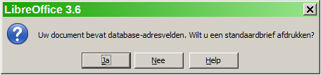 Afbeelding 11: Invoegen Verborgen alinea 7) Het document is nu klaar om te worden afgedrukt. a) Kies Bestand > Afdrukken en antwoord met Ja in het berichtenvak.