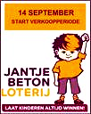 Jantje Beton Actie Op woensdag 14 september start de verkoop van loten voor de Jantje Beton actie. Deze actie stopt op woensdag 28 september 2016.