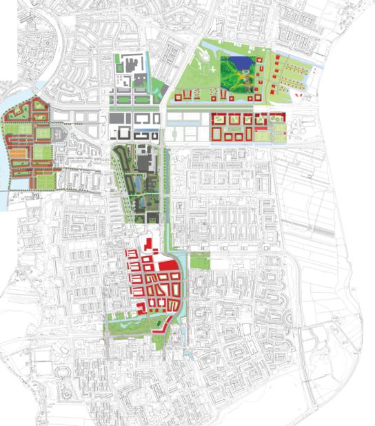 Spaarne nieuw centrum gebied Haarlem Oost, SWOT gerelateerde