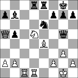 Emilio Córdova (Peru, Elo 2638) Maxim Rodshtein (Israel, Elo 2687) Baku, ronde 9, 11-09-2016 1. Pf3 c5 2.c4 Pc6 3.d4 cxd4 4.Pxd4 Pf6 5.Pc3 e6 6.Lg5 Lb4 7.Tc1 h6 8.Lh4 g5 9.Lg3 Pe4 10.e3 d5 11.