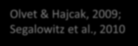 Betrouwbaarheid en erfelijkheid ERN/Pe Hoge betrouwbaarheid Test-hertest r = 0.6+ (tot 0.