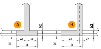 Optie 1 verticale compartimentswand (plaat 3.