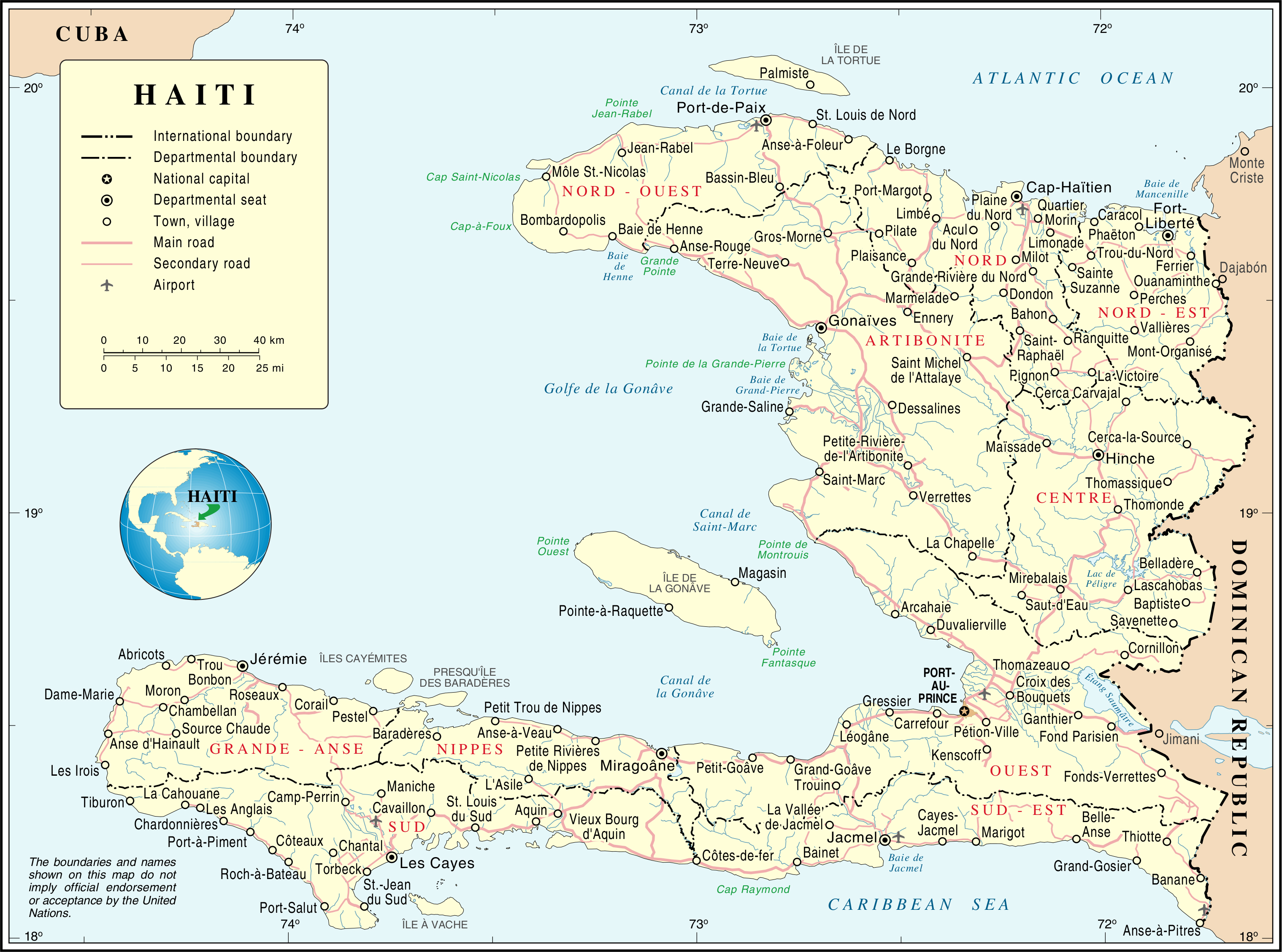 4 oktober 2016: orkaan Matthew raast over Haïti Land Bevolking Inwoners: 10.485.