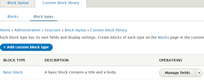 Op de Structure-Block layouts pagina kunnen we binnen een region de volgorde van de blokken aanpassen, maar dat zal alleen de volgorde van de blokken wijzigen in de HTML pagina.