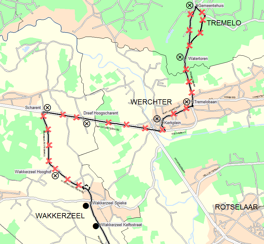 Nachtbus lijn 5 : Leuven Wijgmaal Wakkerzeel - Tremelo Op vrijdag 27 juni 2015 en op zaterdag 28 juni 2015 Telkens van 22.00 uur tot 3.