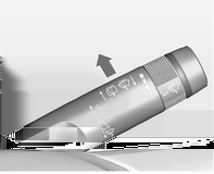 Instrumenten en bedieningsorganen 77 Instelbaar wisinterval Automatische wisfunctie met regensensor Instelbare gevoeligheid van de regensensor Wisserhendel in stand P.