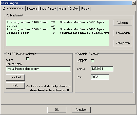 5 Het Optimod2000 programma Het OPTIMOD2000 beheerprogramma is het hart van het systeem Het draait op elke PC met Windows 98SE, ME, NT, 2000, XP en VISTA.