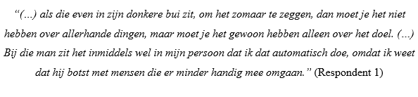 Het toevoegen van relaties heeft betrekking op de contacten binnen de afdeling. Verpleegkundigen geven aan leerlingen te begeleiden of sociale contacten aan te gaan met patiënten en diens familie.