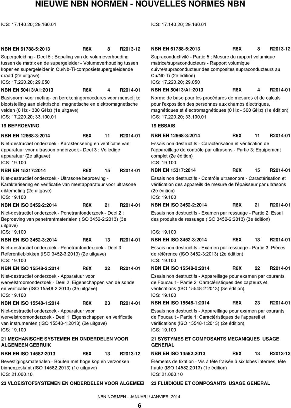 ONDERDELEN VOOR ALGEMEEN GEBRUIK NBN EN ISO 52:20 2 VLOEISTOFSYSTEMEN EN ONDERDELEN VOOR ALGEMEEN 4 21 22 2 Supergeleiding - Deel 5 : Bepaling van de volumeverhouding tussen de matrix en de