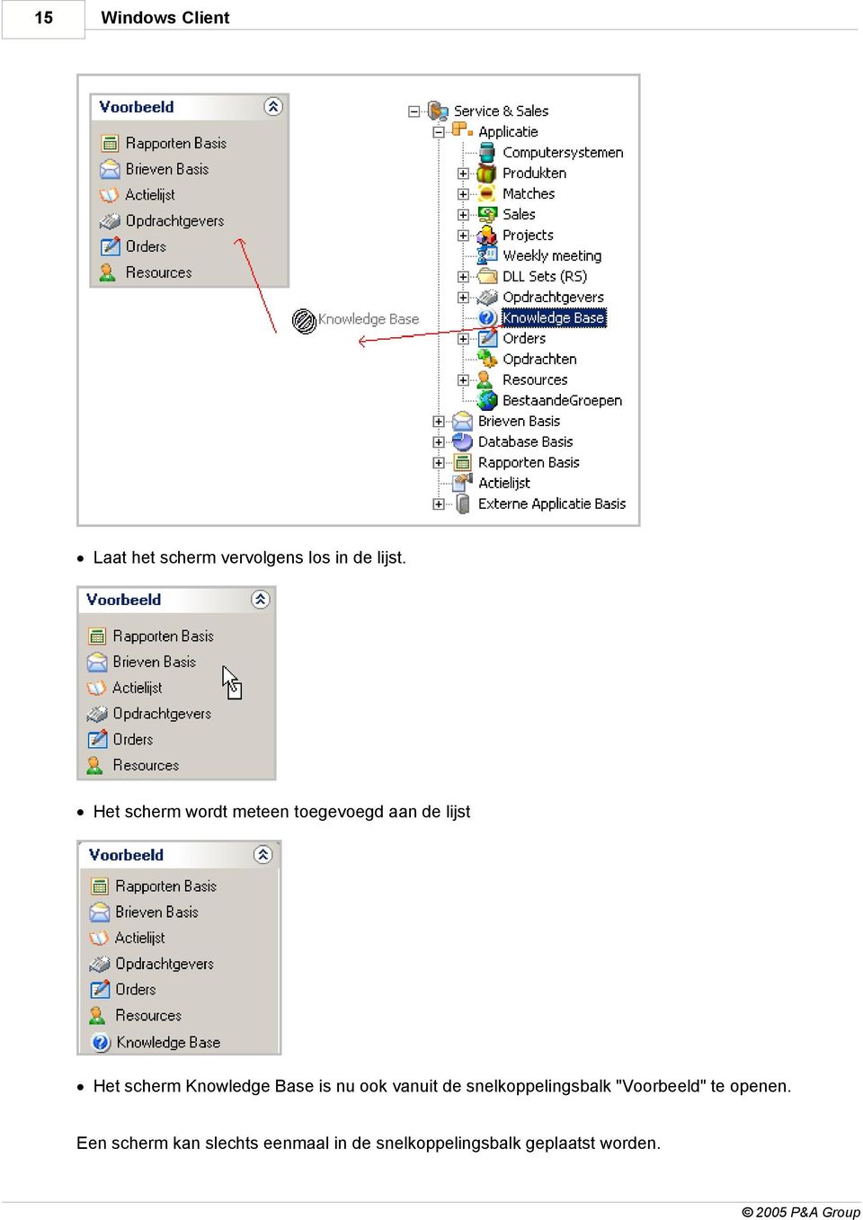 Knowledge Base is nu ook vanuit de snelkoppelingsbalk