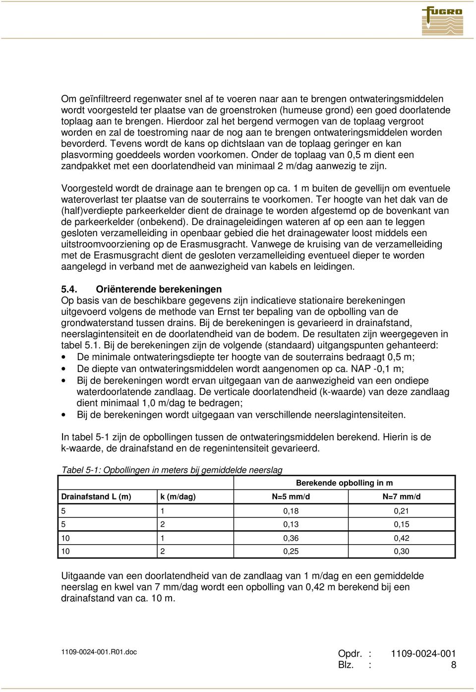 Tevens wordt de kans op dichtslaan van de toplaag geringer en kan plasvorming goeddeels worden voorkomen.