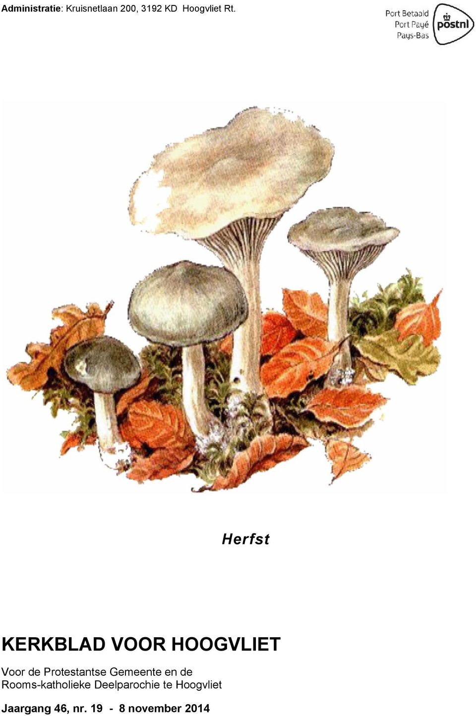 Herfst KERKBLAD VOOR HOOGVLIET Voor de