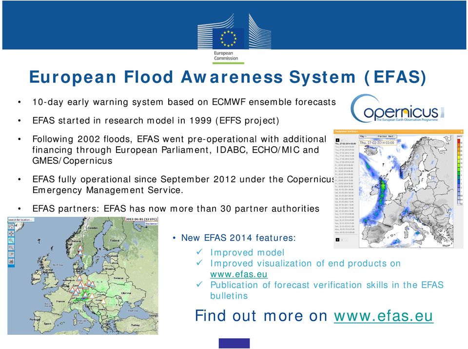 operational since September 2012 under the Copernicus Emergency Management Service.