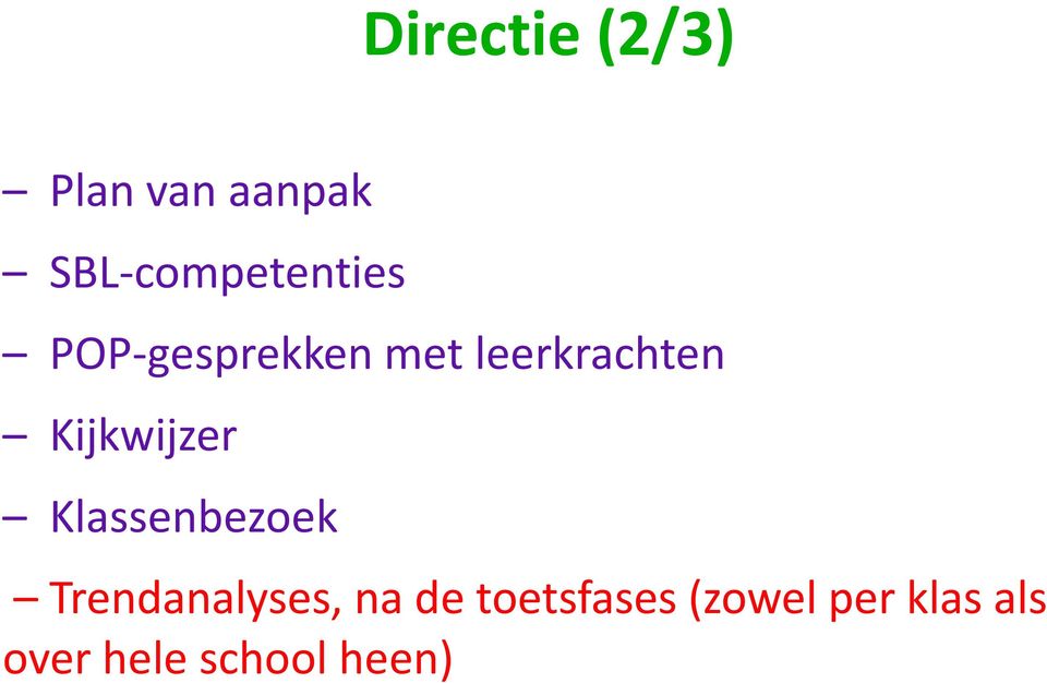 leerkrachten Kijkwijzer Klassenbezoek