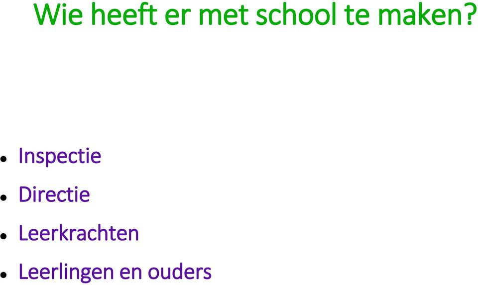 Inspectie Directie