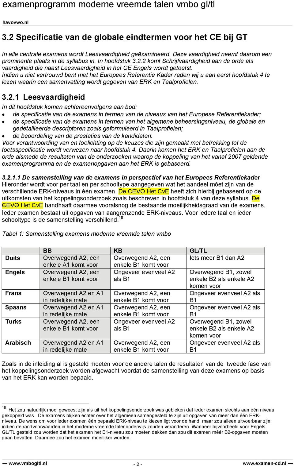 Indien u niet vertrouwd bent met het Europees Referentie Kader raden wij u aan eerst hoofdstuk 4 te lezen waarin een samenvatting wordt gegeven van ERK en Taalprofielen. 3.2.