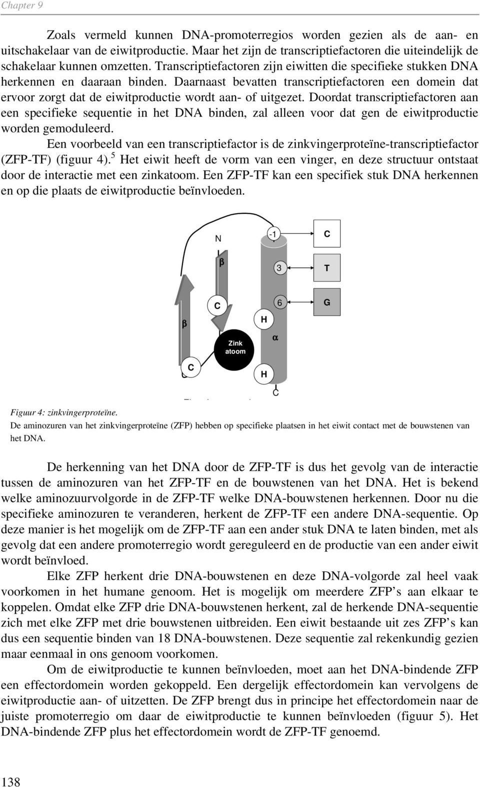 Daarnaast bevatten transcriptiefactoren een domein dat ervoor zorgt dat de eiwitproductie wordt aan- of uitgezet.