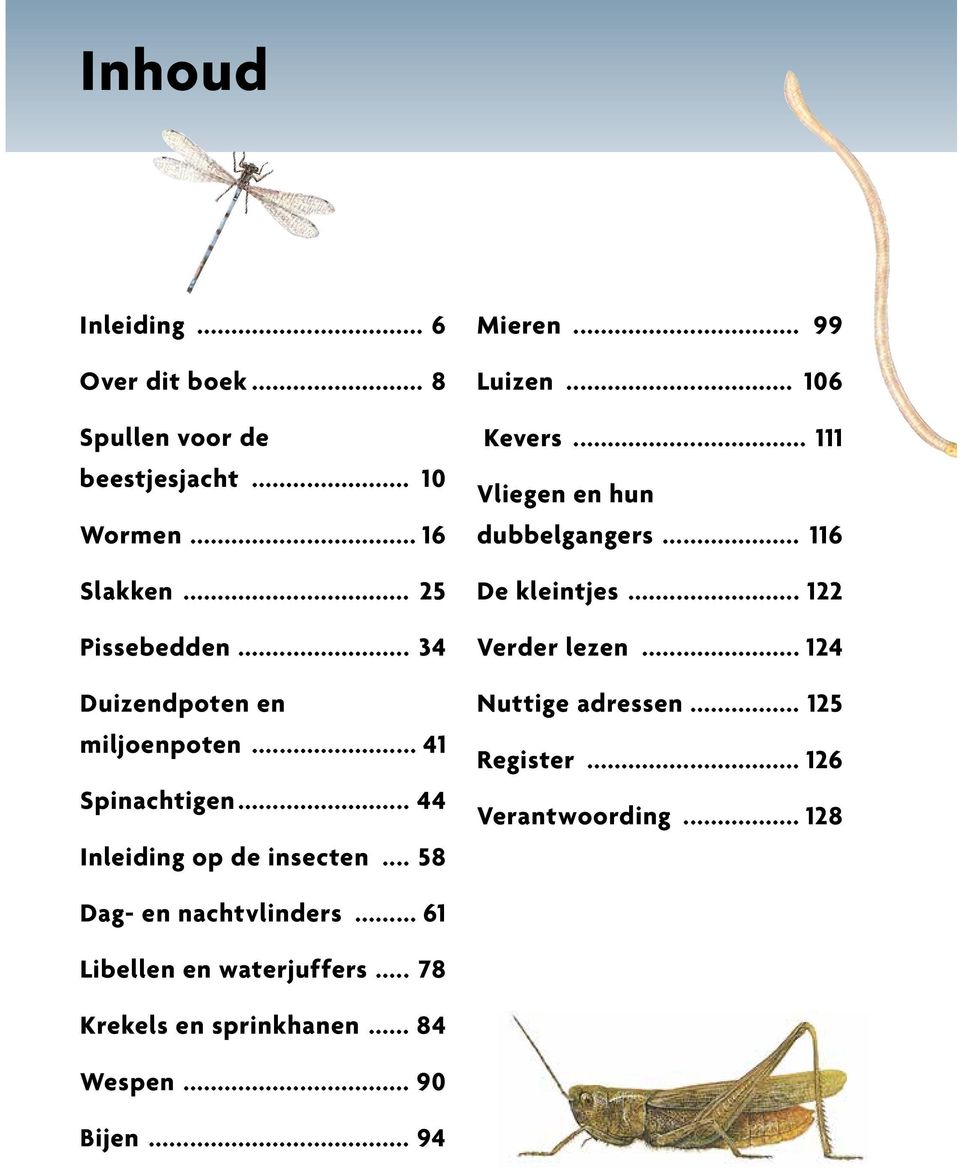 .. 111 Vliegen en hun dubbelgangers... 116 De kleintjes... 122 Verder lezen... 124 Nuttige adressen... 125 Register.