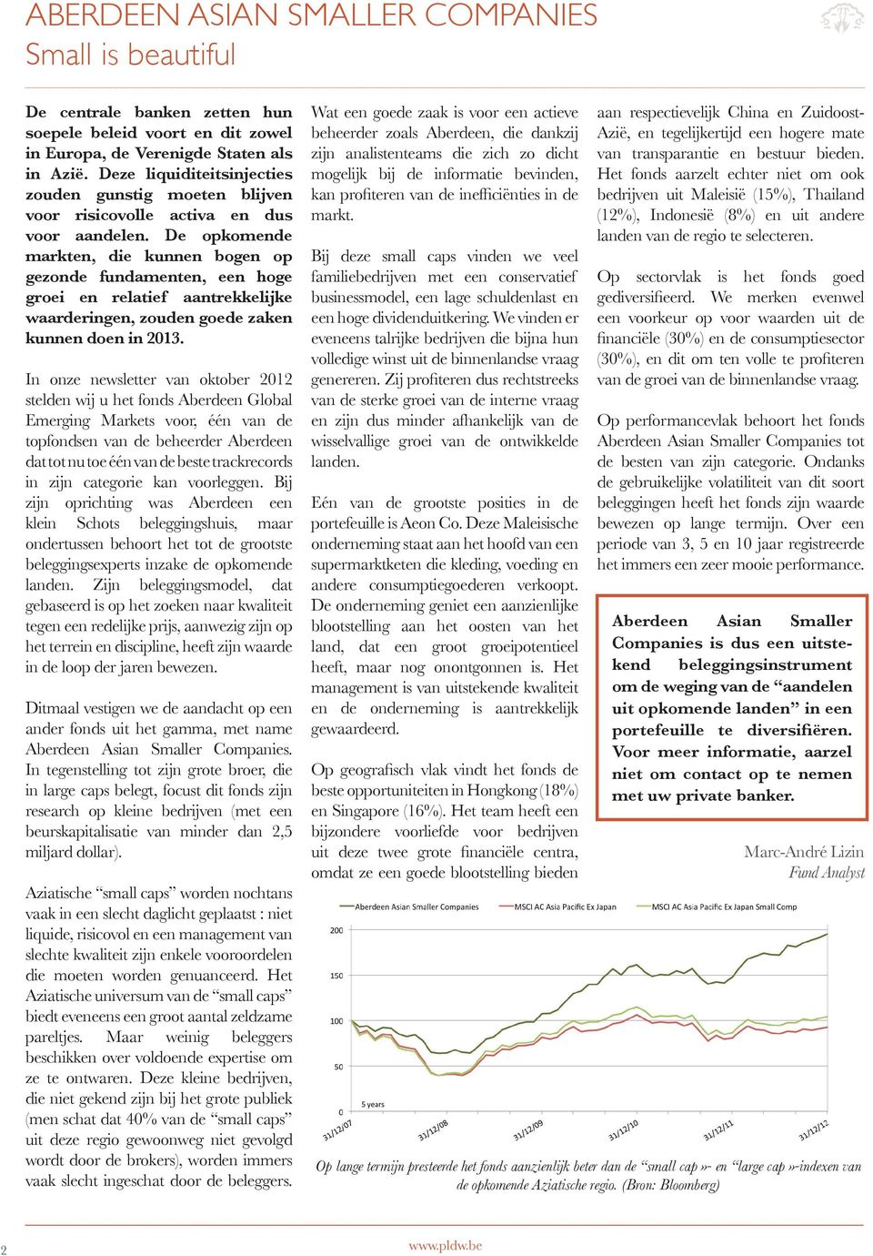 De opkomende markten, die kunnen bogen op gezonde fundamenten, een hoge groei en relatief aantrekkelijke waarderingen, zouden goede zaken kunnen doen in 2013.