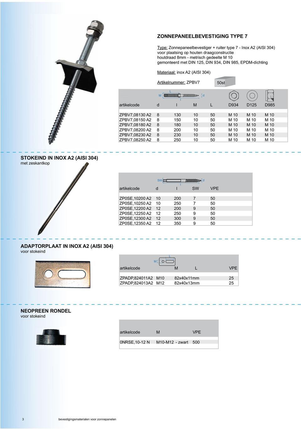 10 ZPBV7,08200 A2 8 200 10 50 10 10 10 ZPBV7,08230 A2 8 230 10 50 10 10 10 ZPBV7,08250 A2 8 250 10 50 10 10 10 STOKEIND IN INOX A2 (AISI 304) met zeskantkop SW artikecoe SW VPE ZP0SE,10200 A2 10 200