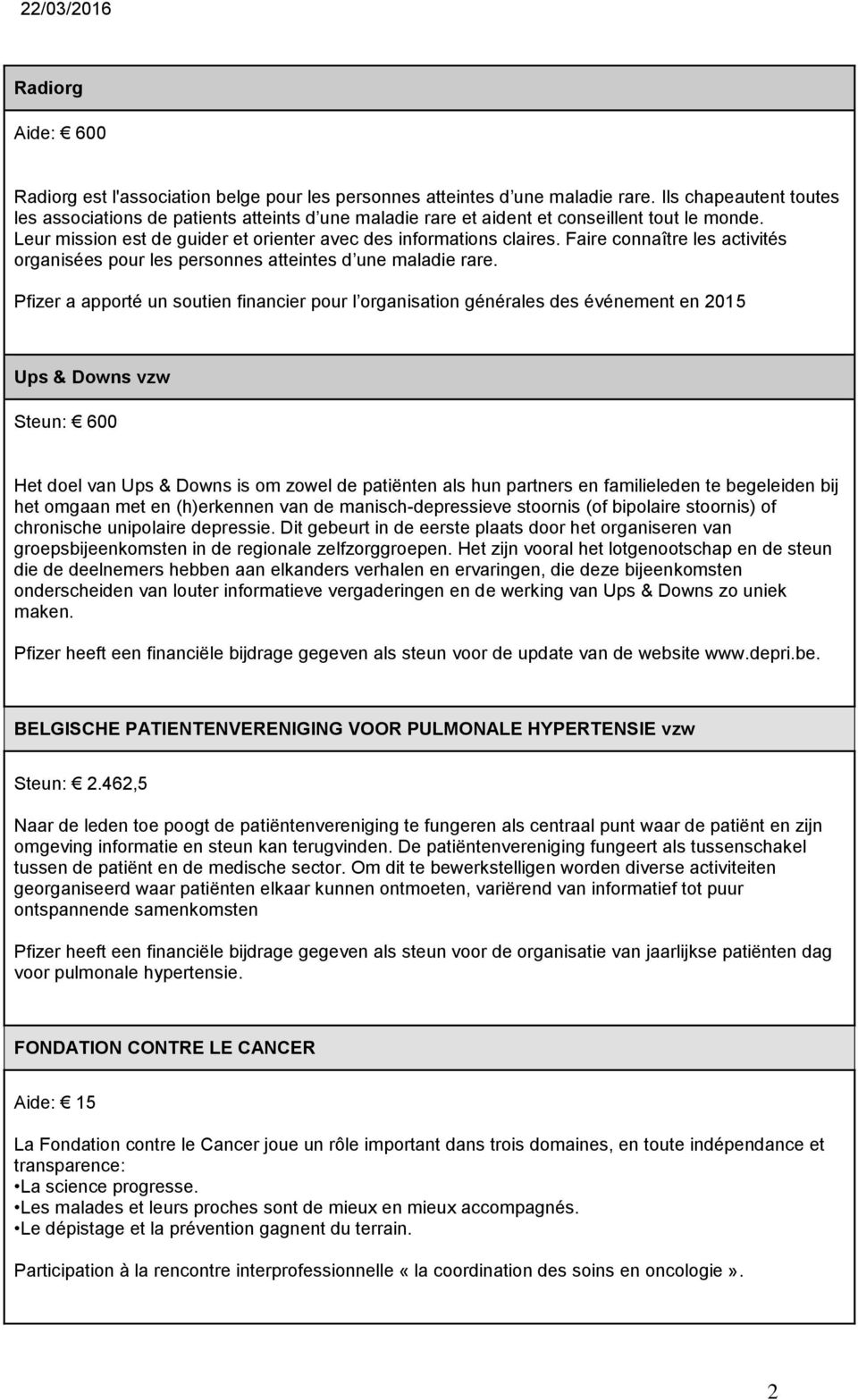 Faire connaître les activités organisées pour les personnes atteintes d une maladie rare.