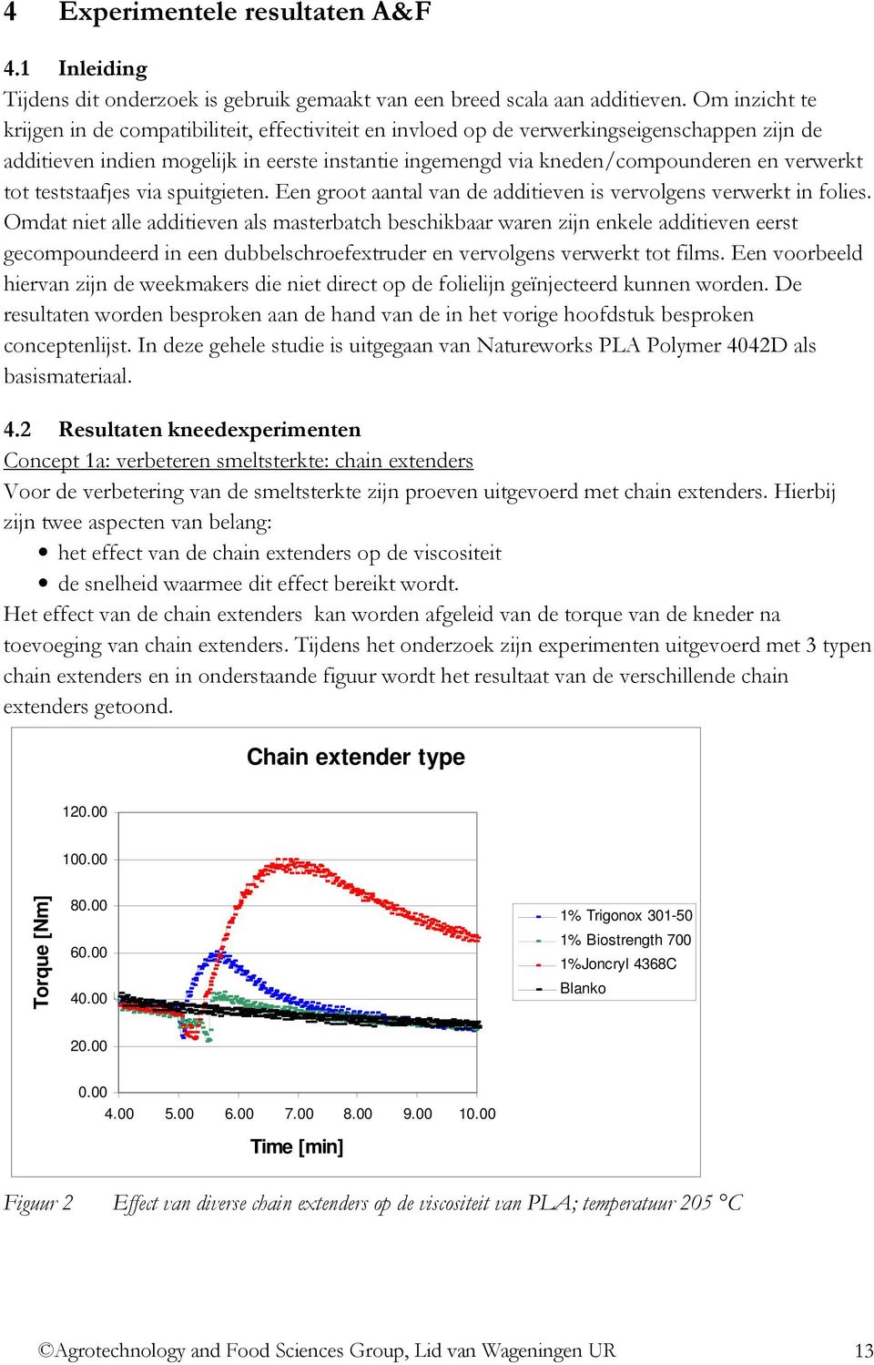 verwerkt tot teststaafjes via spuitgieten. Een groot aantal van de additieven is vervolgens verwerkt in folies.