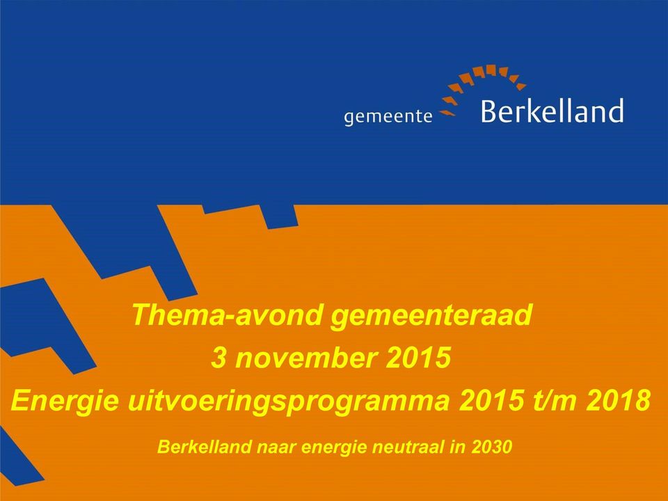 uitvoeringsprogramma 2015 t/m