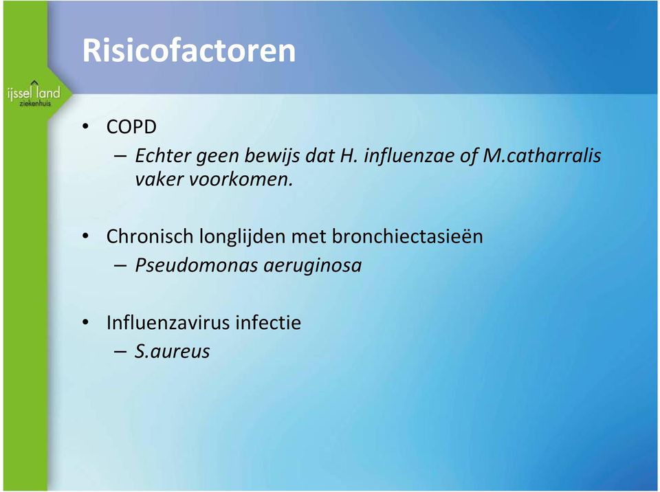 Chronisch longlijden met bronchiectasieën